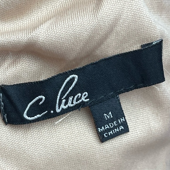 C Luce light gold lace sequin dress size medium - Picture 5 of 6